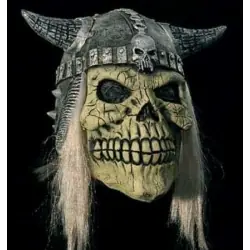 Wikinger maske mit hemd und haar