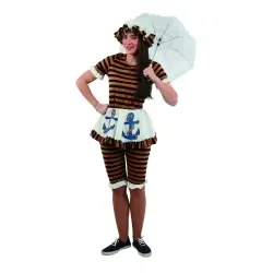 Victorian ladies bather costume