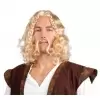 Viking wig blond with mustache