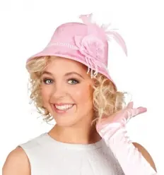 Chapéu rosa mulher