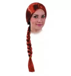 Perruque avec une longue tresse