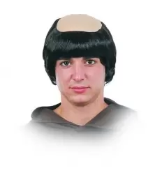 Perruque de moine au crâne nu