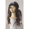 Pirate wig with headscarf