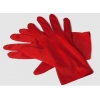 Red short gloves