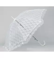 Lace umbrella with white lacework