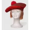 Chapeau écossais avec cheveux