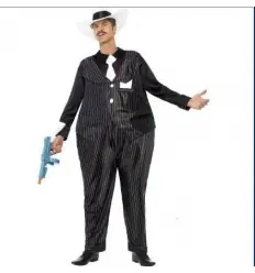 Fato de gangster xxl