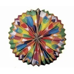 Balão de papel redondo multicolor 25 cm