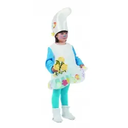 Fato smurfina da floresta infantil