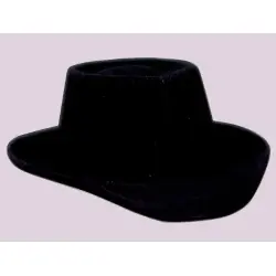 Cowboy hut aus plastik schwarz