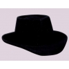 Sombrero tejano flocado negro