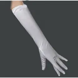 Guantes largos blancos