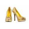 Sequin Shoes gold