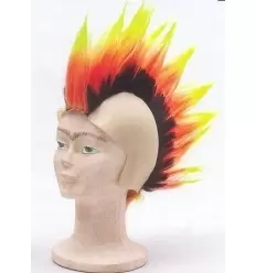 CrÂne chauve punk tricolore