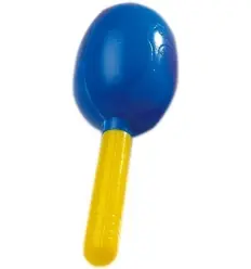 Maracas coloridas em plástico
