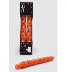 Horror kerzen kurbisformig orange