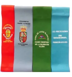 BECAS GRADUACION CON ESCUDO BORDADO