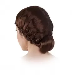 PELUCA CON TRENZADO LATERAL Y MOÑO 2