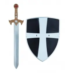ESPADA Y ESCUDO MEDIEVAL