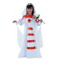 DISFRAZ MEDIEVAL NOVIA INFANTIL