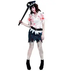 DISFRAZ POLICIA ZOMBIE CHICA