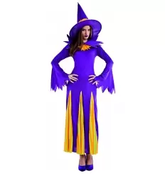 DISFRAZ BRUJA CALABAZA ADULTO
