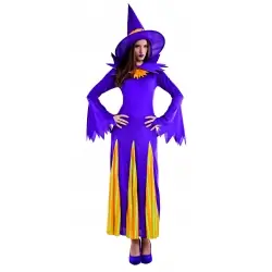 DISFRAZ BRUJA CALABAZA ADULTO