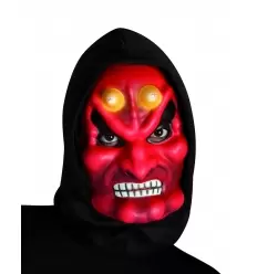 MASCARA DEMONIO CON CAPUCHA