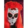 MASCARA CALAVERA CATRINA ROSA
