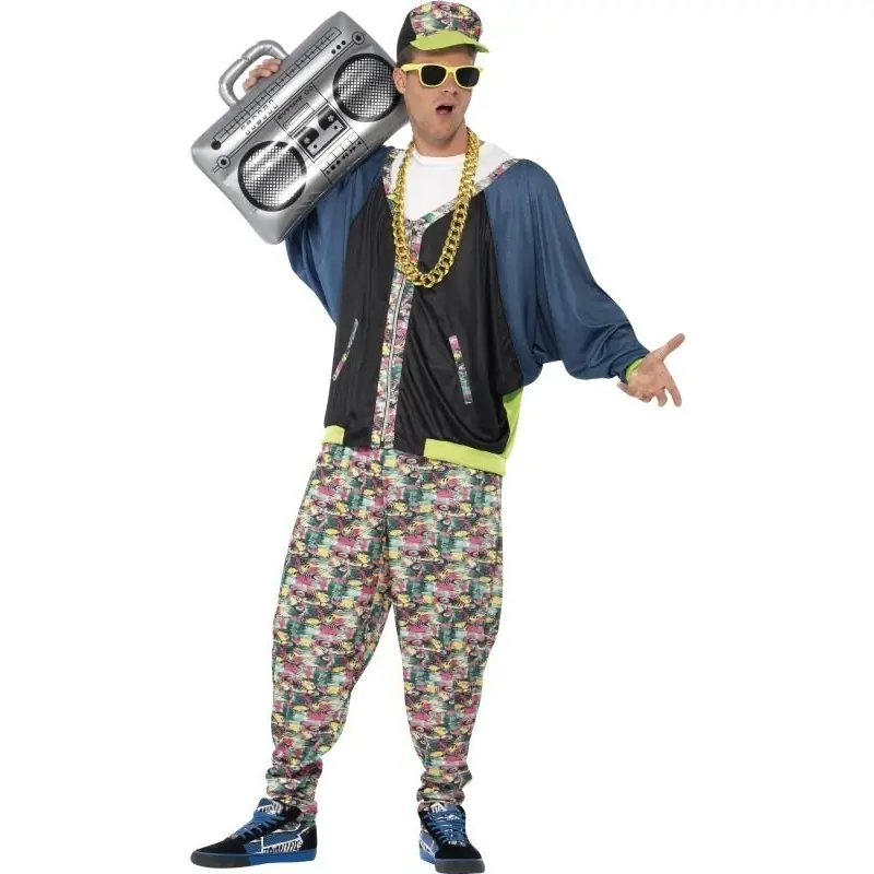 DISFRAZ CHICO HIP HOP DE LOS 80 TALLA UNICA 
