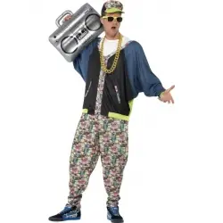 DISFRAZ CHICO HIP HOP DE LOS 80 TALLA UNICA 