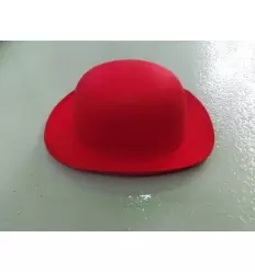 SOMBRERO BOMBIN FIELTRO ROJO 2