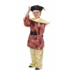 Fato chinês mandarim menino