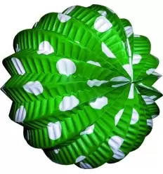 FAROL ESFERICO VERDE LUNARES BLANCOS 