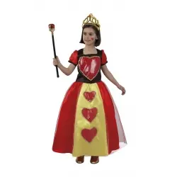 Disfarce de rainha de copas infantil