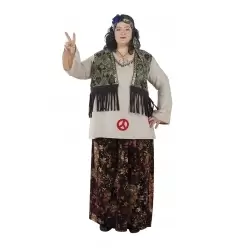 DISFRAZ HIPPIE MUJER XXL