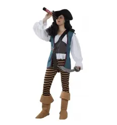 Disfarce de pirata mulher
