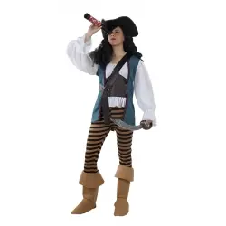 Disfarce de pirata mulher