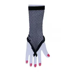 GUANTES DE REJILLA NEGROS