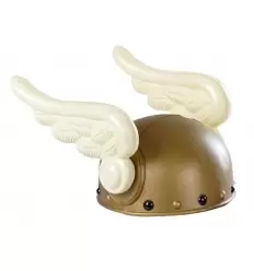 Capacecete viking com asas