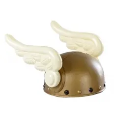 Capacecete viking com asas
