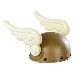 Capacecete viking com asas