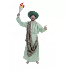 DISFRAZ ESTATUA DE LA LIBERTAD MEXICANA ADULTO