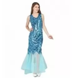 DISFRAZ SIRENA AZUL