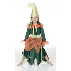 Disfraz elfa del bosque enanita infantil