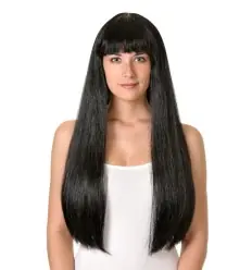 Peruca longa de Cleópatra