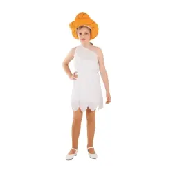 DISFRAZ NIÑA DE LAS CAVERNAS BLANCO