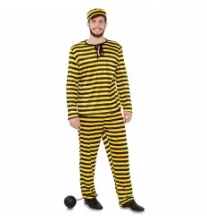 DISFRAZ PRESO AMARILLO ADULTO