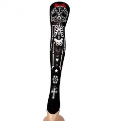 MEDIAS ESQUELETOS HALLOWEEN