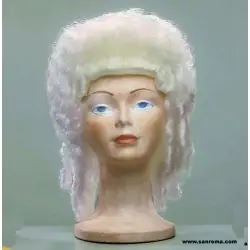 Peluca maria antonieta blanca